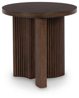 Korestone Dark Brown Coffee Table with 1 End Table view 9