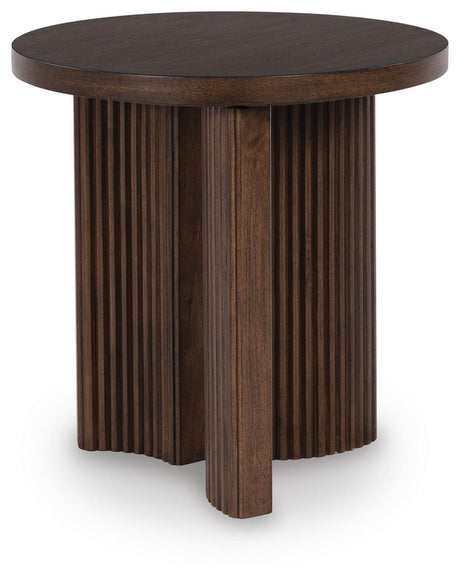 Korestone Dark Brown Coffee Table with 1 End Table view 9