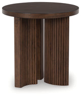 Korestone coffee table and end table set room setting