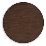 Korestone dark brown coffee table set with two matching end tables