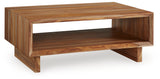 End table from Dressonni set showing side profile