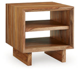 Close-up detail of Dressonni coffee table leg and corner