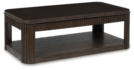 Carlibrie Coffee Table side angle closed top