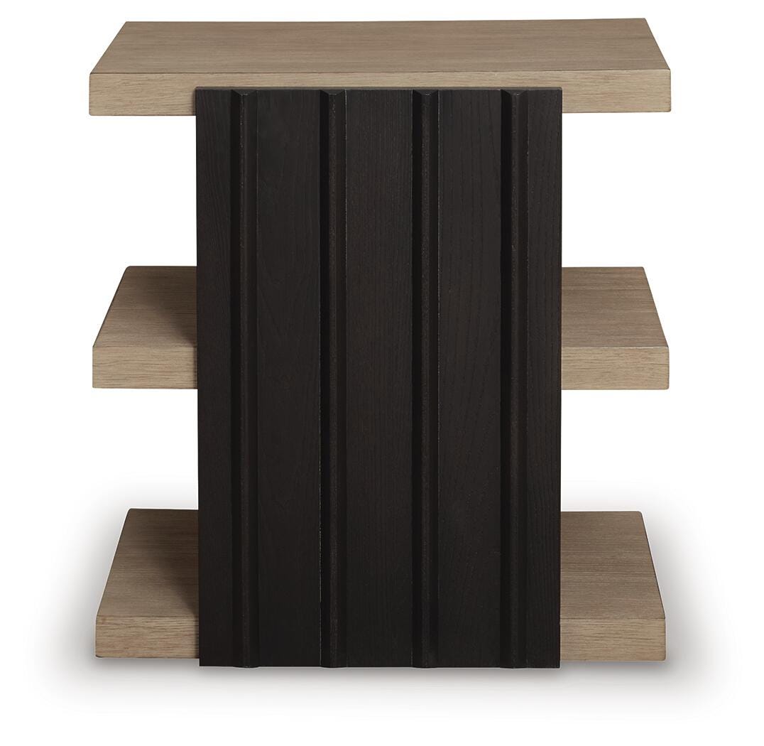 Rylandyn Black/Light Brown End Table view 4