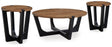 Hanneforth coffee table side angle showing mango wood texture
