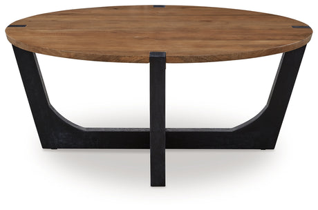 Hanneforth coffee table leg and frame detail