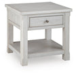 Robbinsdale Antique White End Table from Decor Furniture