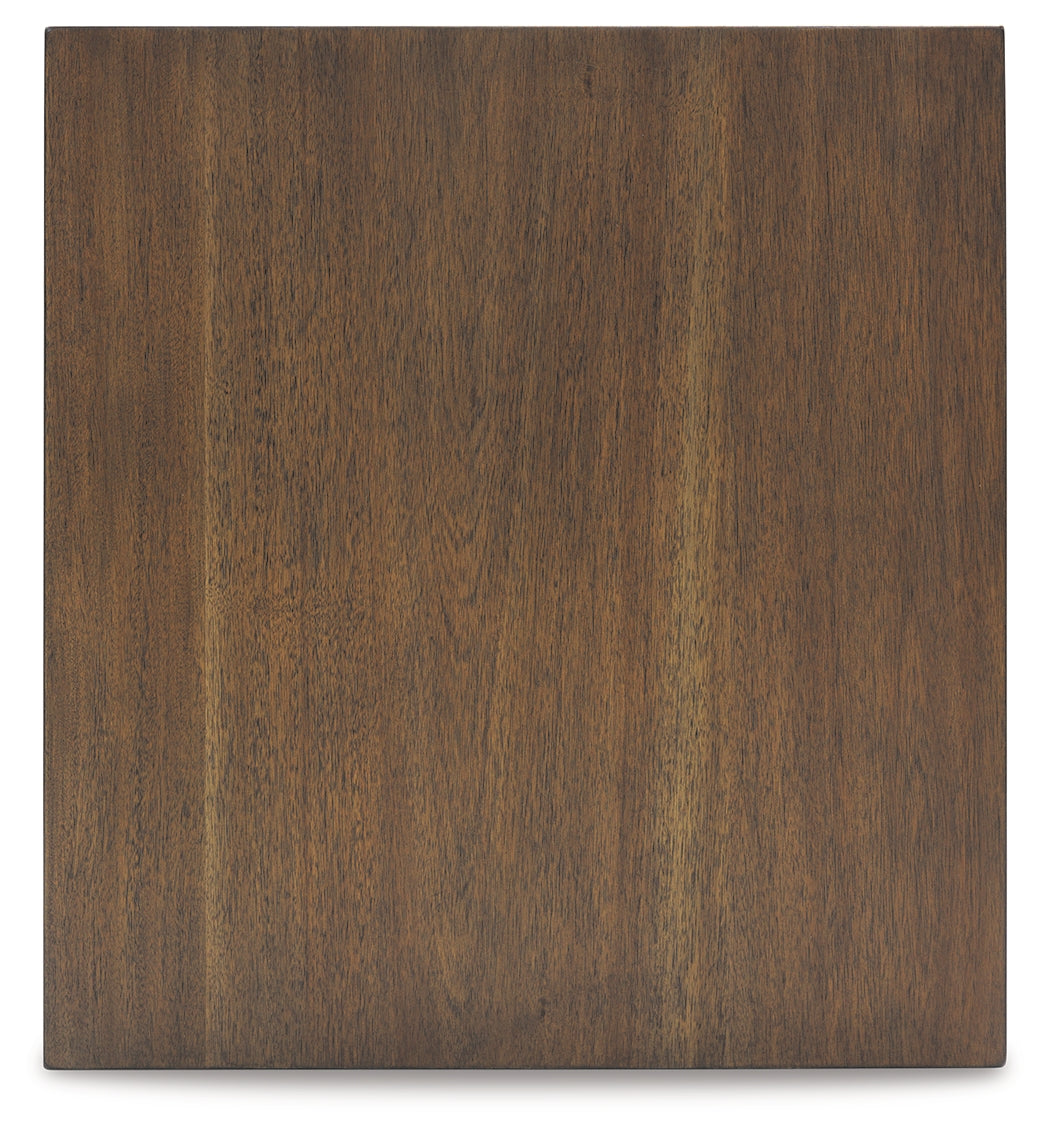Moriville grayish brown coffee table and end table set