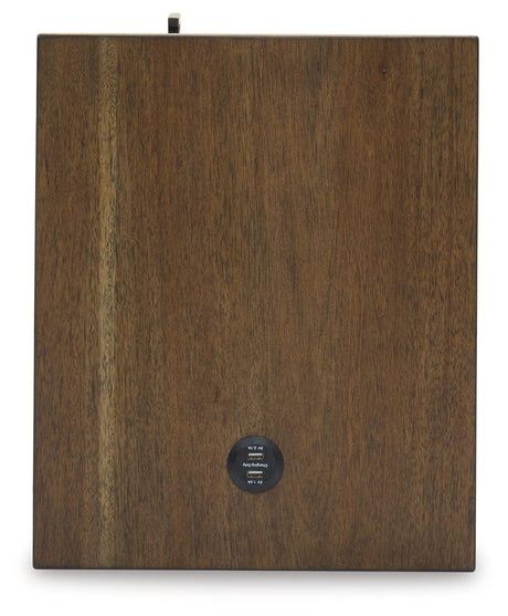 Moriville Grayish Brown Chairside End Table top view
