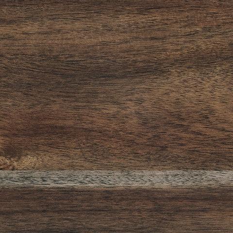 Moriville grayish brown lift-top coffee table close-up of finish and hardware