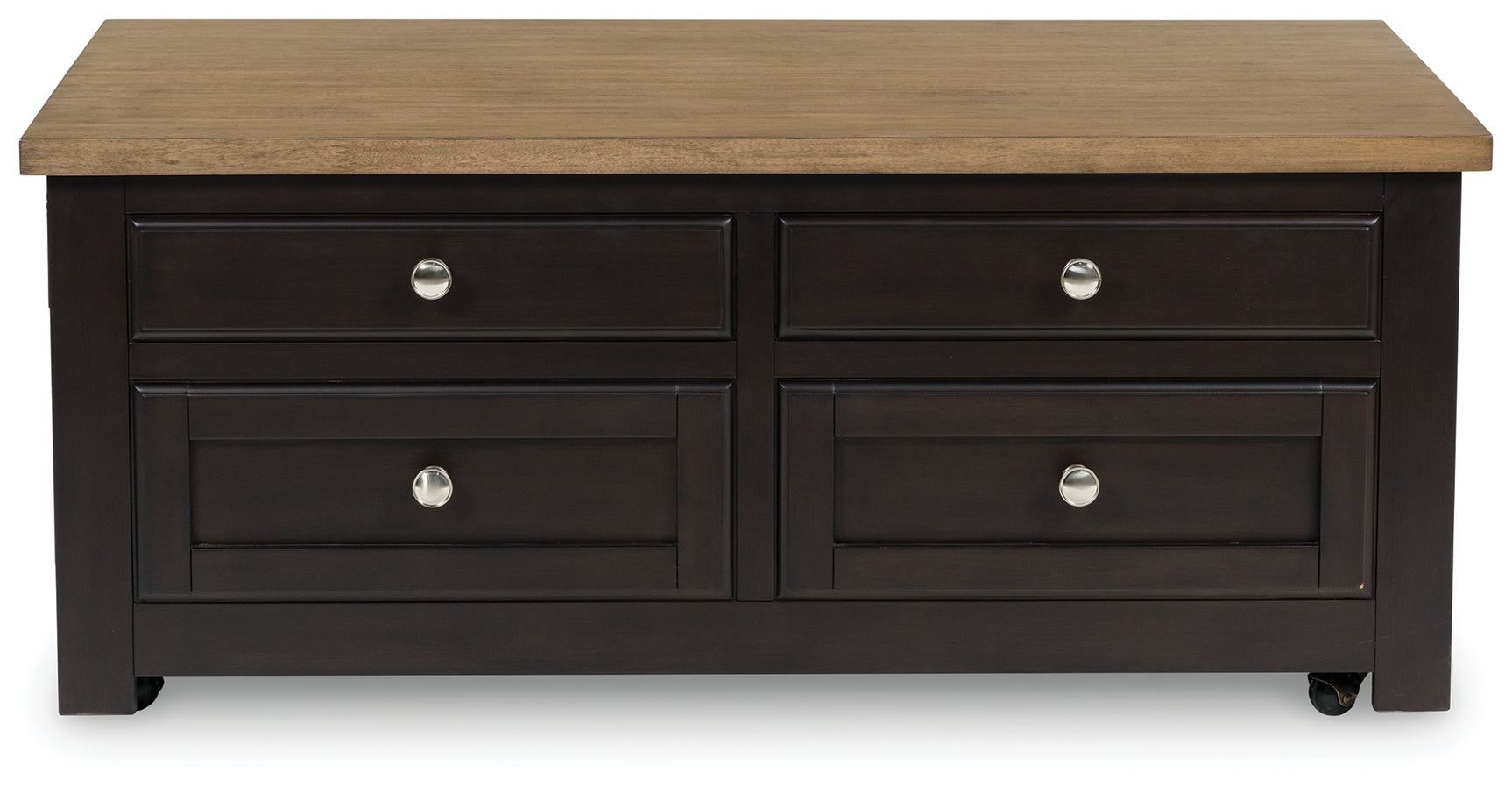 Head-on view of Drazmine Lift-Top Coffee Table