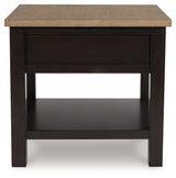 Drazmine End Table back view