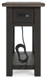Tyler Grayish Brown/Black Creek 2 End Tables