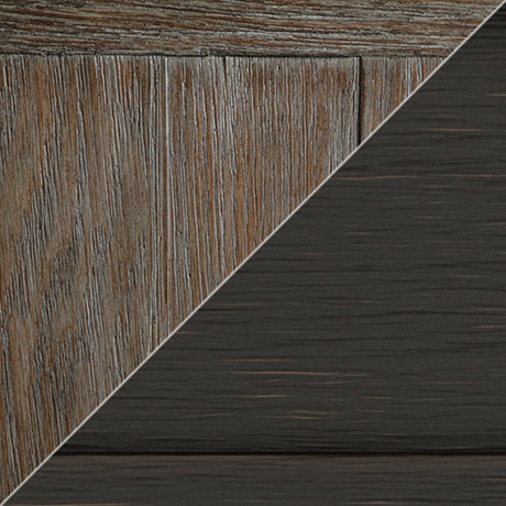 Tyler Grayish Brown and Black Creek End Tables set, front angle