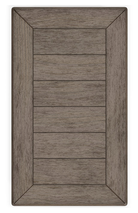 Tyler Grayish Brown and Black Creek End Tables set, front angle
