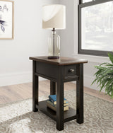 Tyler Grayish Brown/Black Creek 2 End Tables