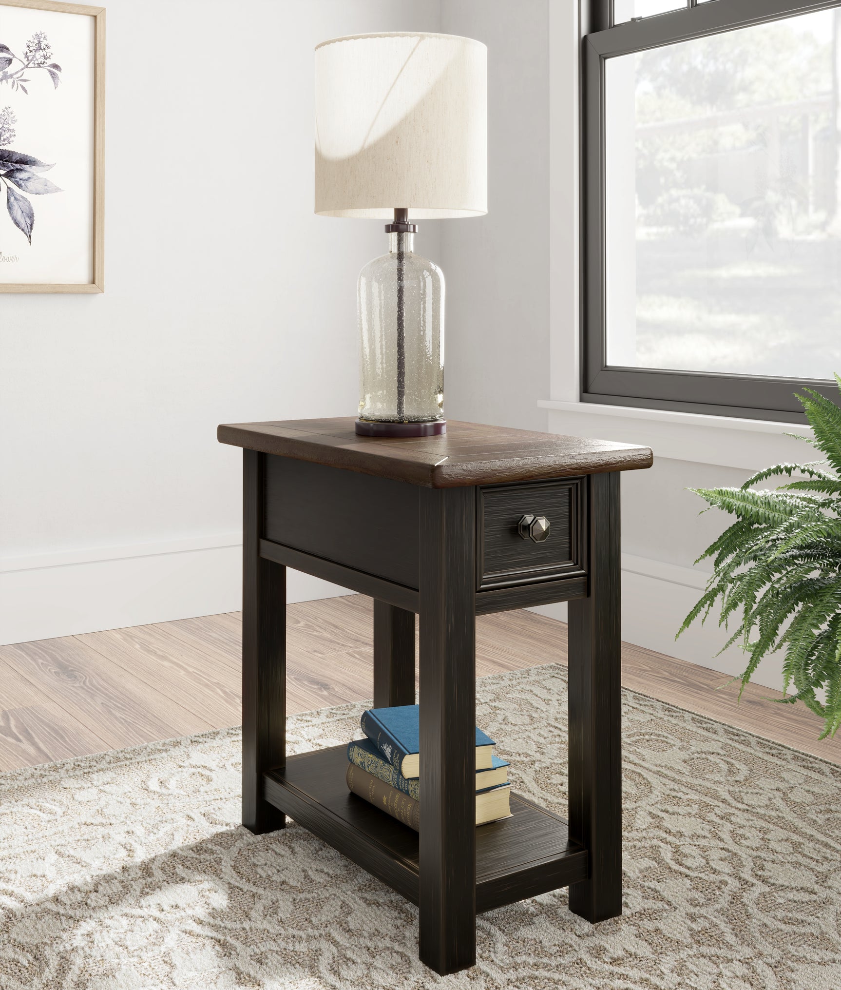 Tyler Grayish Brown/Black Creek 2 End Tables