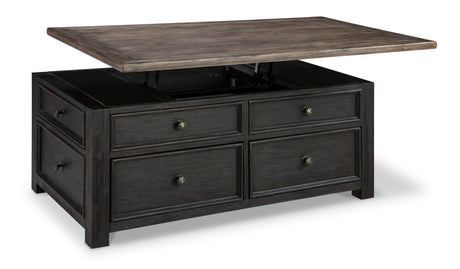 Tyler Creek coffee table top surface detail