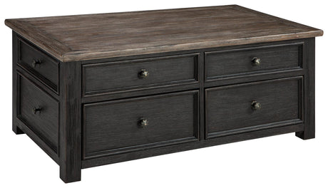 Tyler Creek coffee table top and hardware close-up