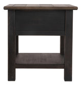 Tyler Creek back view of end table frame