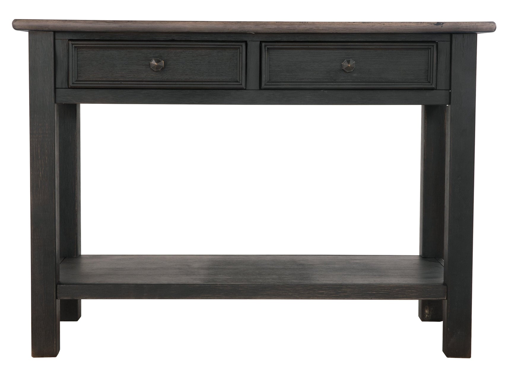 Tyler Creek Sofa Console Table head-on view