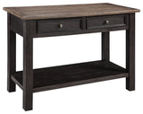 Tyler Creek Sofa Console Table angled side view