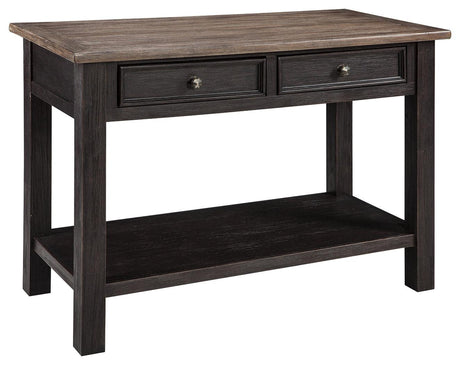 Tyler Creek Sofa Console Table angled side view