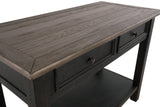Tyler Creek Sofa Console Table top wood grain finish