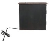 Tyler Creek chairside table pull-out tray with cup holders