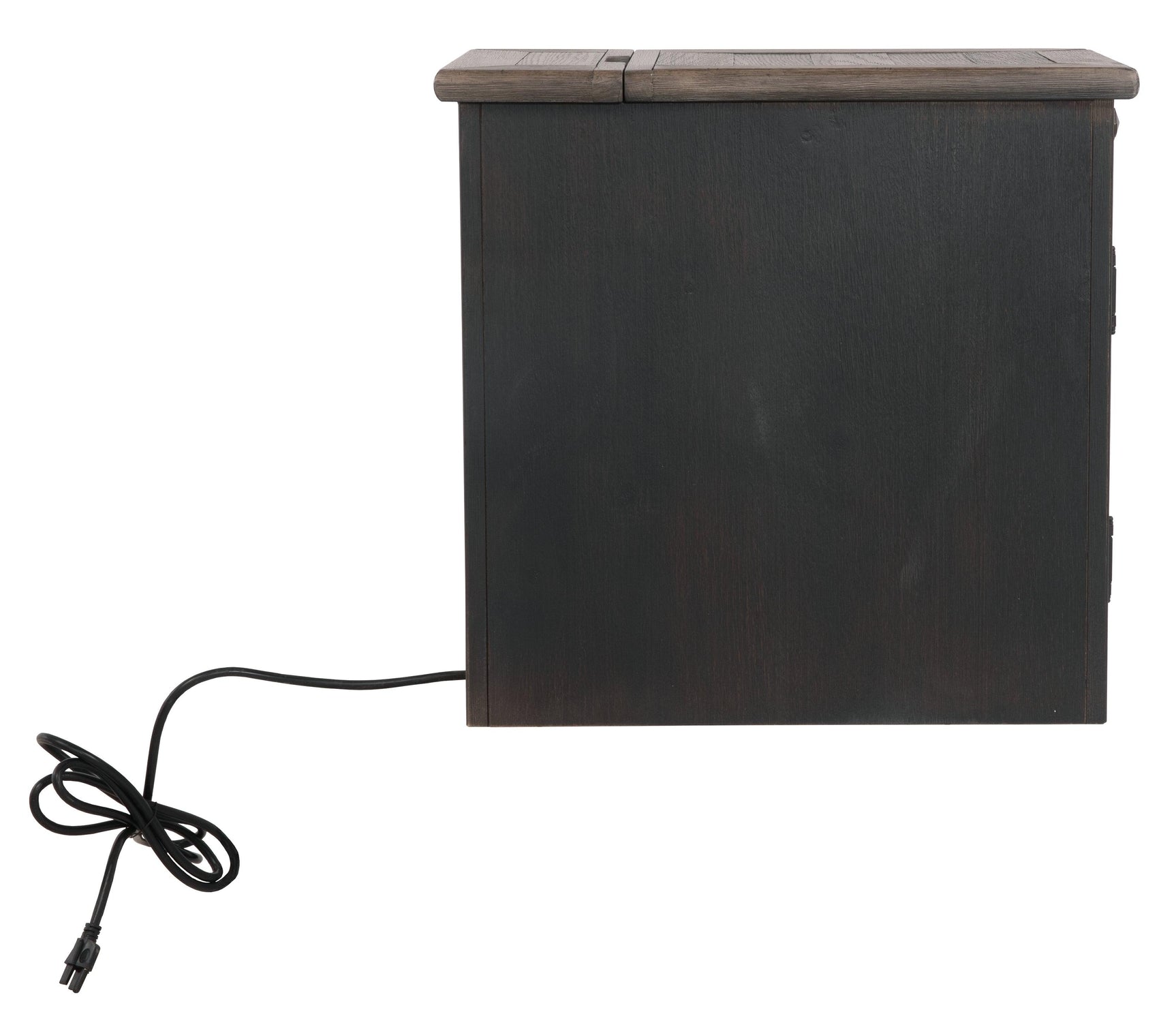 Tyler Creek chairside table pull-out tray with cup holders