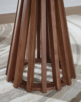Kallari Warm Brown/Black End Table