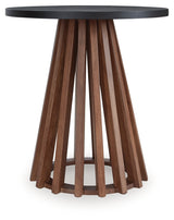 Kallari Warm Brown/Black End Table