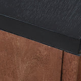 Kallari Warm Brown/Black Chairside End Table