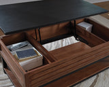 Close-up of Kallari Coffee Table storage details