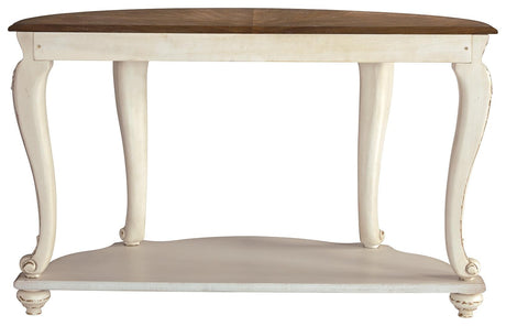 Realyn sofa table rear view