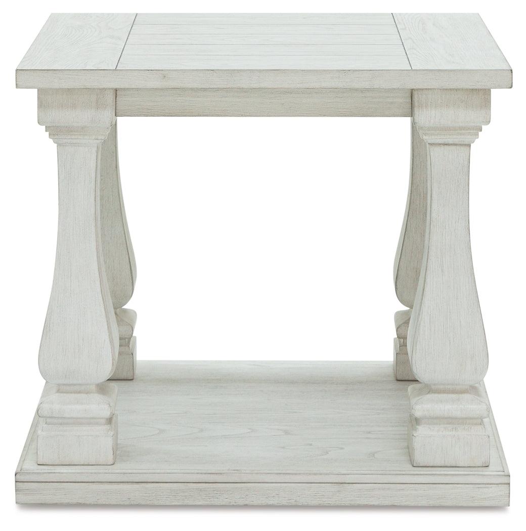 Arlendyne Antique White End Table - Ella Furniture