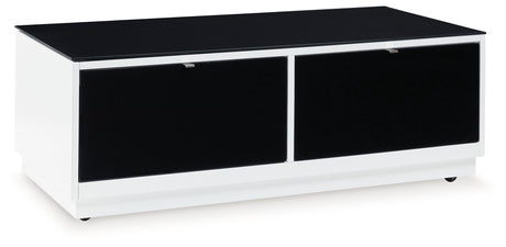 Gardoni Coffee Table open storage view