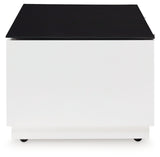Gardoni End Table opened storage
