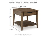 Roanhowe Brown Coffee Table and End Table Set