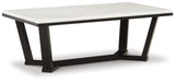 Fostead Coffee Table head-on view showcasing marble surface