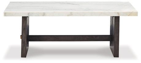 Burkhaus Coffee Table close-up of marble top details