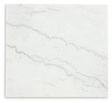 Close-up detail of brass-tone capped stretcher on Burkhaus table