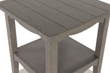 Charina Antique Gray End Table - Ella Furniture