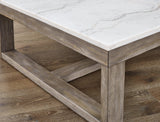 Loyaska Coffee Table showing finish and construction details