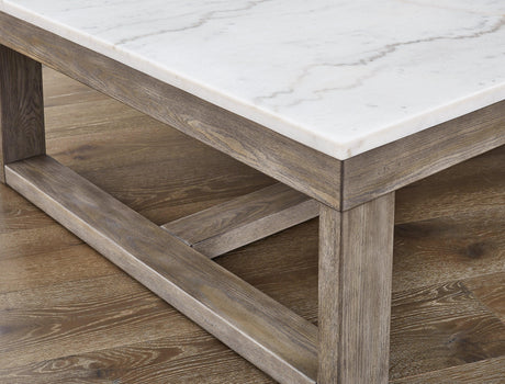 Loyaska Coffee Table showing finish and construction details
