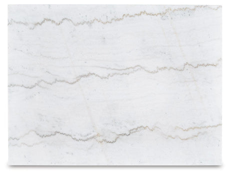 Close-up detail of natural marble top on Loyaska Coffee Table