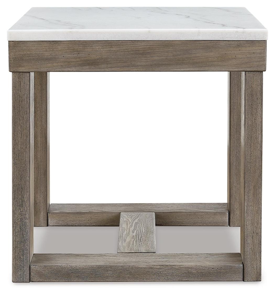 Top view showing natural veining on marble surface