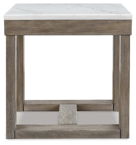 Top view showing natural veining on marble surface