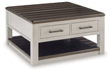 Darborn Coffee Table angled open view