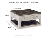 Darborn End Table dimension diagram